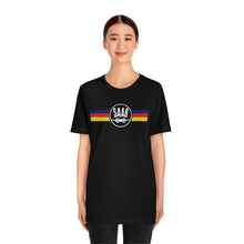 Saab Retro Stripes Logo Car Classic Auto Graphic Tee