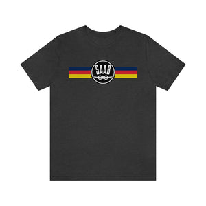 Saab Retro Stripes Logo Car Classic Auto Graphic Tee