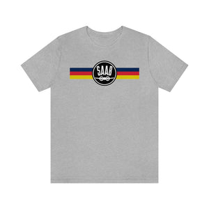 Saab Retro Stripes Logo Car Classic Auto Graphic Tee