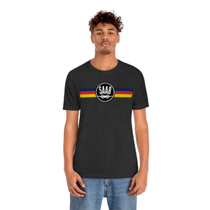 Saab Retro Stripes Logo Car Classic Auto Graphic Tee