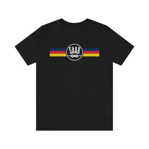 Saab Retro Stripes Logo Car Classic Auto Graphic Tee